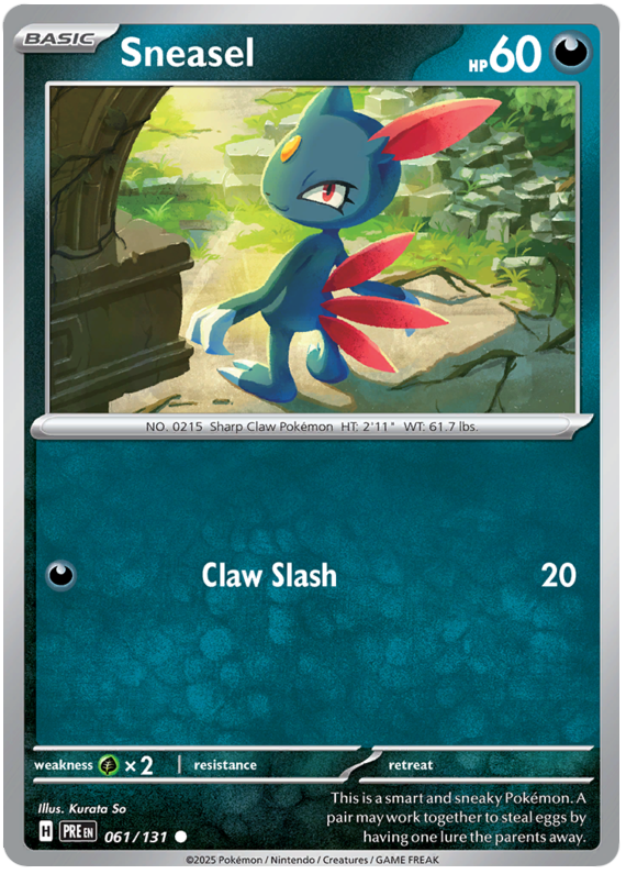 Sneasel #061/131 Common | Scarlet & Violet – Prismatic Evolutions