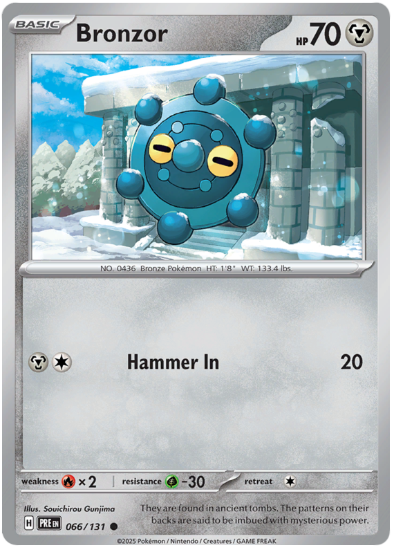 Bronzor #066/131 Common | Scarlet & Violet – Prismatic Evolutions