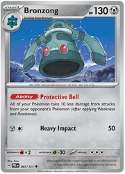 Bronzong #067/131 Reverse Holo | Scarlet & Violet – Prismatic Evolutions