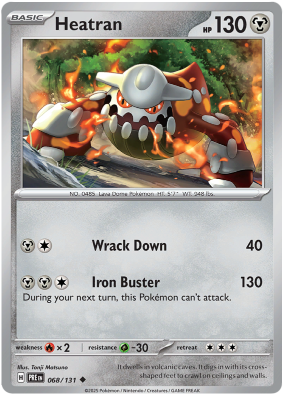 Heatran #068/131 Uncommon | Scarlet & Violet – Prismatic Evolutions