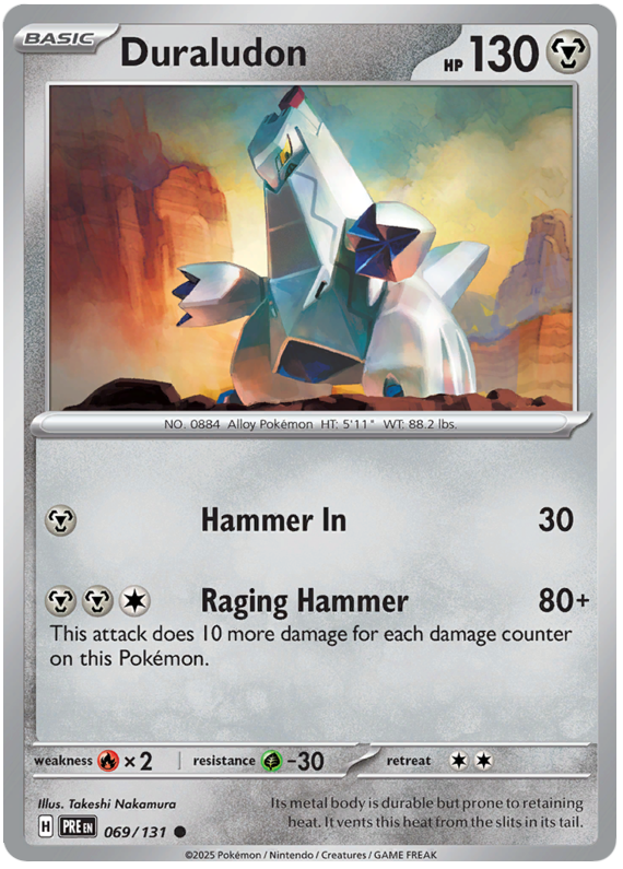 Duraludon #069/131 Reverse Holo | Scarlet & Violet – Prismatic Evolutions