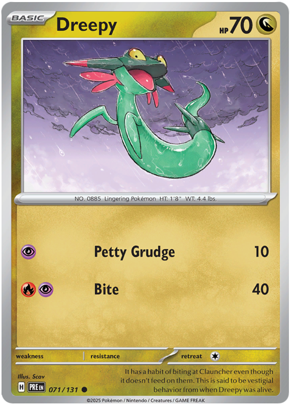 Dreepy #071/131 Common | Scarlet & Violet – Prismatic Evolutions