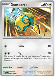 Dunsparce #079/131 Reverse Holo | Scarlet & Violet – Prismatic Evolutions