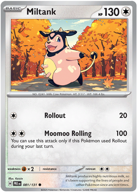 Miltank #081/131 Common | Scarlet & Violet – Prismatic Evolutions