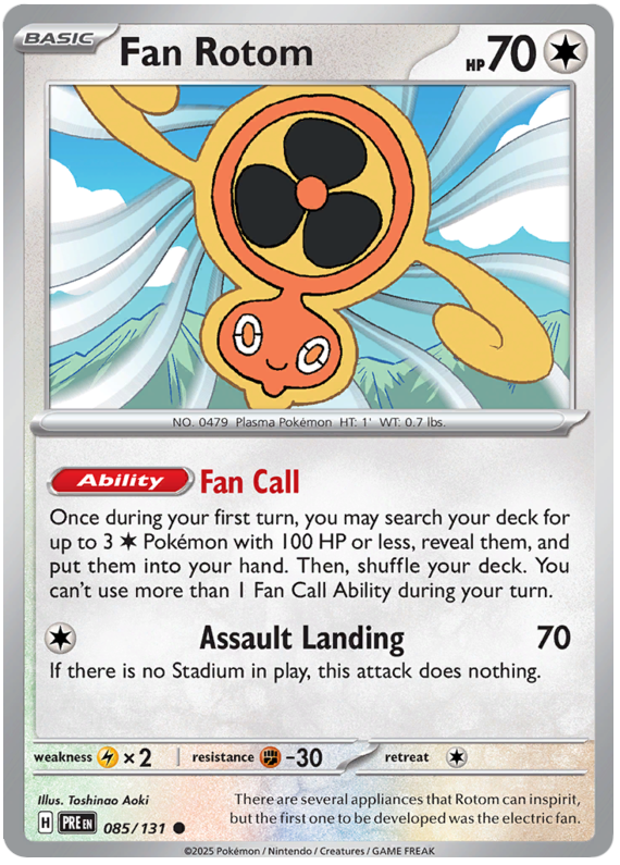 Fan Rotom #085/131 Common | Scarlet & Violet – Prismatic Evolutions