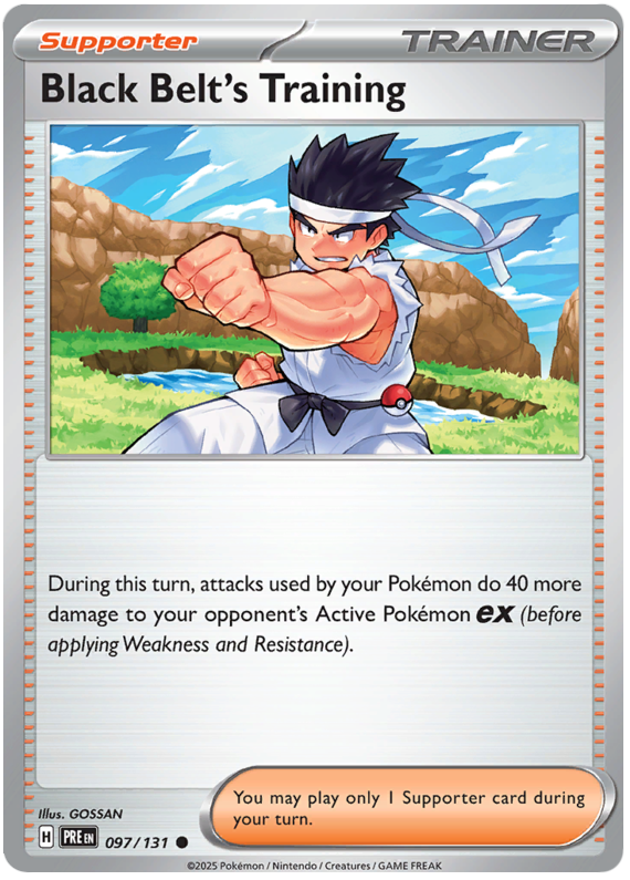 Black Belt's Training #097/131 Common | Scarlet & Violet – Prismatic Evolutions