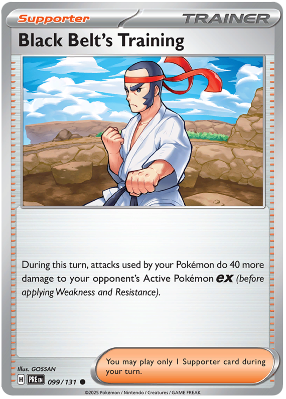 Black Belt's Training #099/131 Common | Scarlet & Violet – Prismatic Evolutions