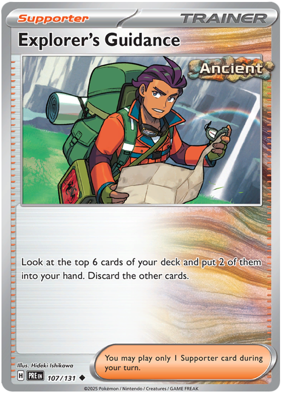 Explorer's Guidance #107/131 Uncommon | Scarlet & Violet – Prismatic Evolutions