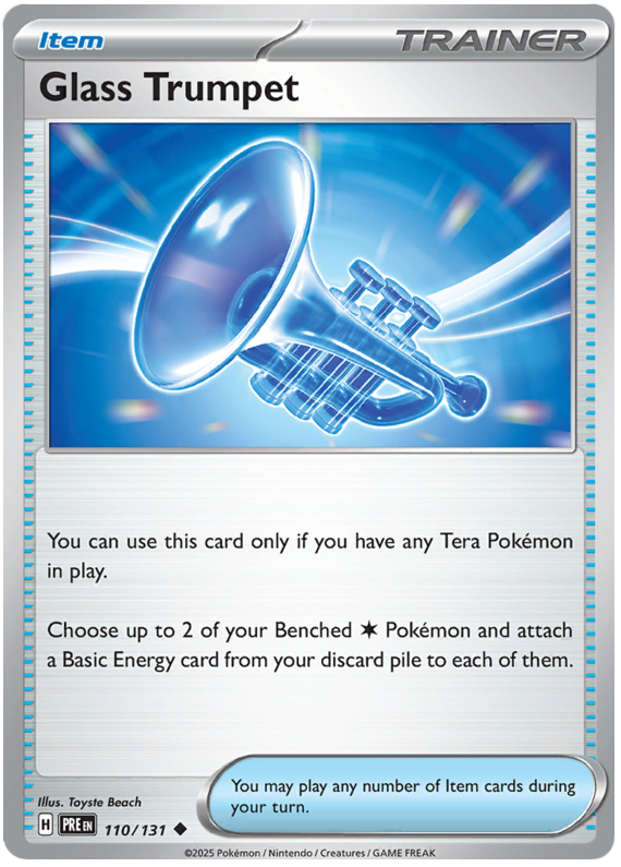 Glass Trumpet #110/131 Uncommon | Scarlet & Violet – Prismatic Evolutions