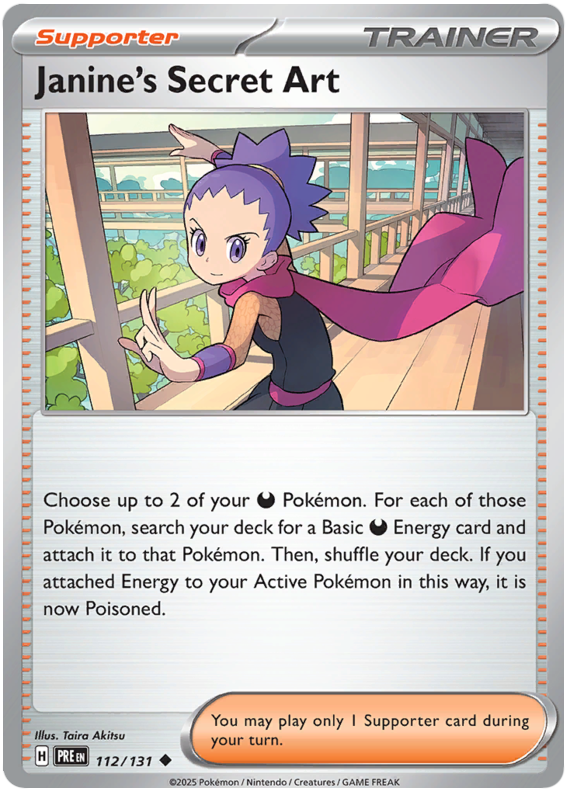 Janine's Secret Art #112/131 Reverse Holo | Scarlet & Violet – Prismatic Evolutions