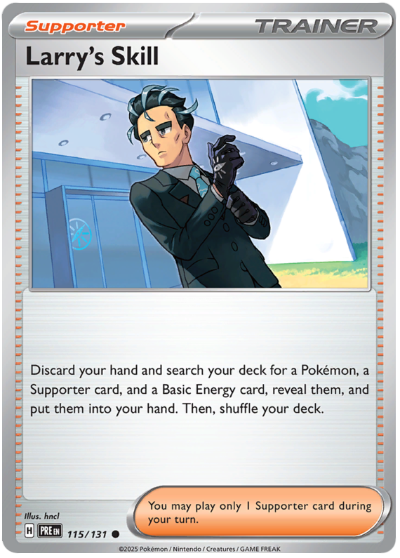 Larry's Skill #115/131 Common | Scarlet & Violet – Prismatic Evolutions