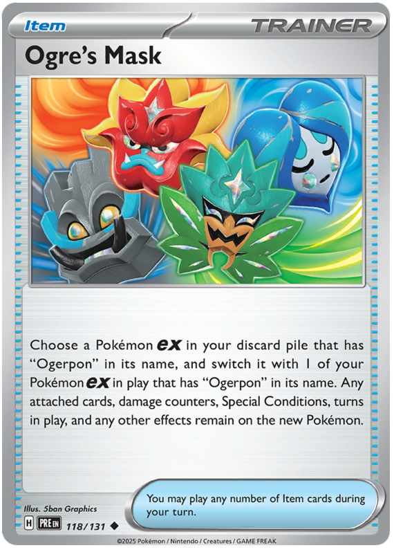 Ogre's Mask #118/131 Uncommon | Scarlet & Violet – Prismatic Evolutions