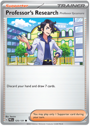 Professor's Research [Professor Sycamore] (Poke Ball Pattern) #125/131 Common | Scarlet & Violet – Prismatic Evolutions