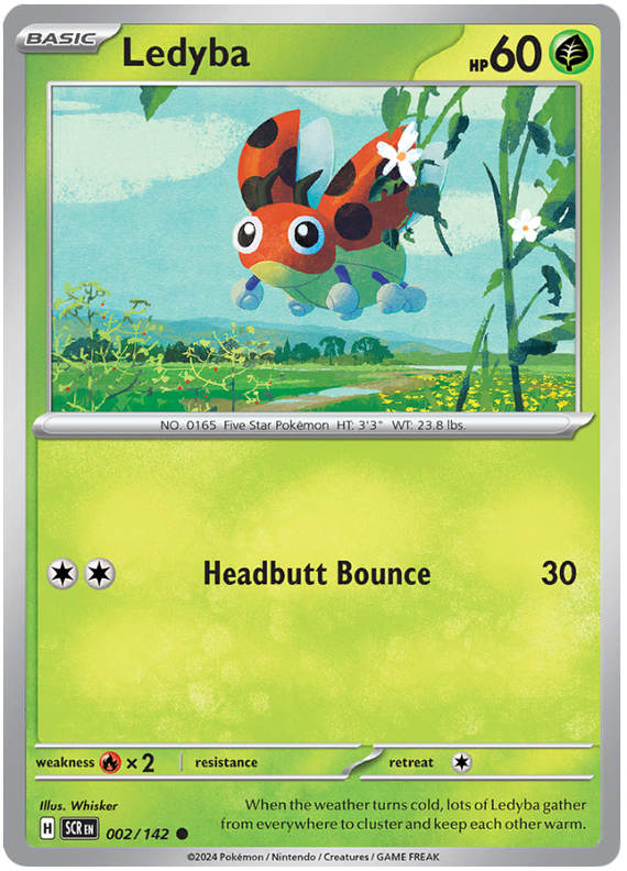 Ledyba #002/142 Common | Scarlet & Violet – Stellar Crown