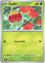 Applin #012/142 Reverse Holo | Scarlet & Violet – Stellar Crown
