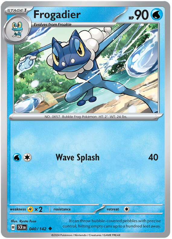 Frogadier #040/142 Uncommon | Scarlet & Violet – Stellar Crown