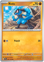 Riolu #081/142 Common | Scarlet & Violet – Stellar Crown