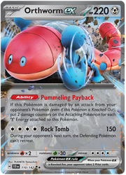 Orthworm ex #110/142 Double Rare | Scarlet & Violet – Stellar Crown