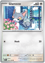 Glameow #116/142 Reverse Holo | Scarlet & Violet – Stellar Crown