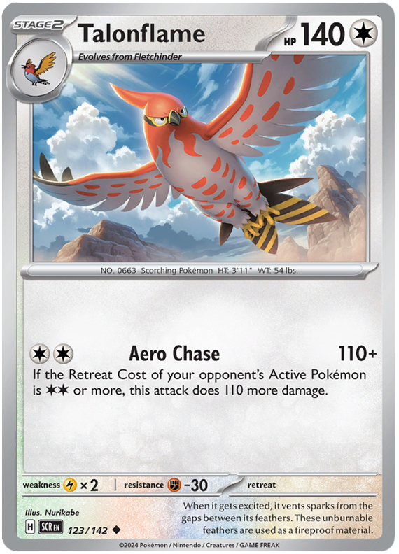 Talonflame #123/142 Uncommon | Scarlet & Violet – Stellar Crown