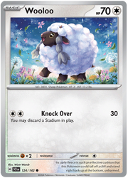 Wooloo #124/142 Common | Scarlet & Violet – Stellar Crown