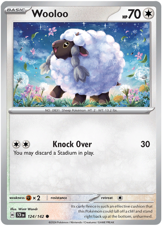 Wooloo #124/142 Common | Scarlet & Violet – Stellar Crown