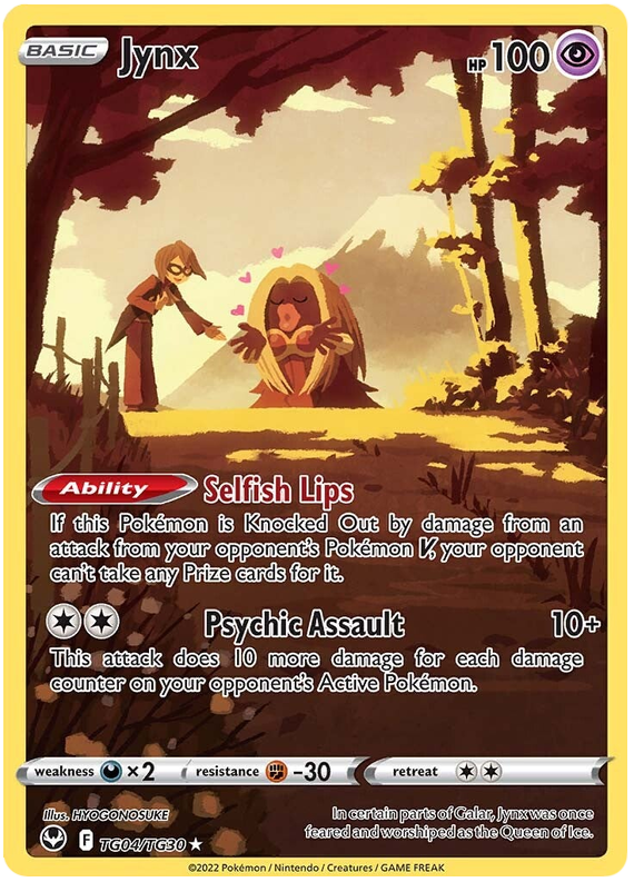 Jynx #TG04/TG30 Ultra Rare | Sword & Shield – Silver Tempest