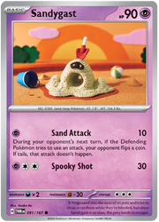 Sandygast #091/167 Common | Scarlet & Violet – Twilight Masquerade