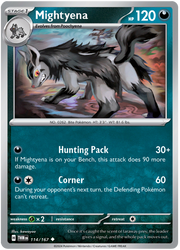 Mightyena #114/167 Reverse Holo | Scarlet & Violet – Twilight Masquerade