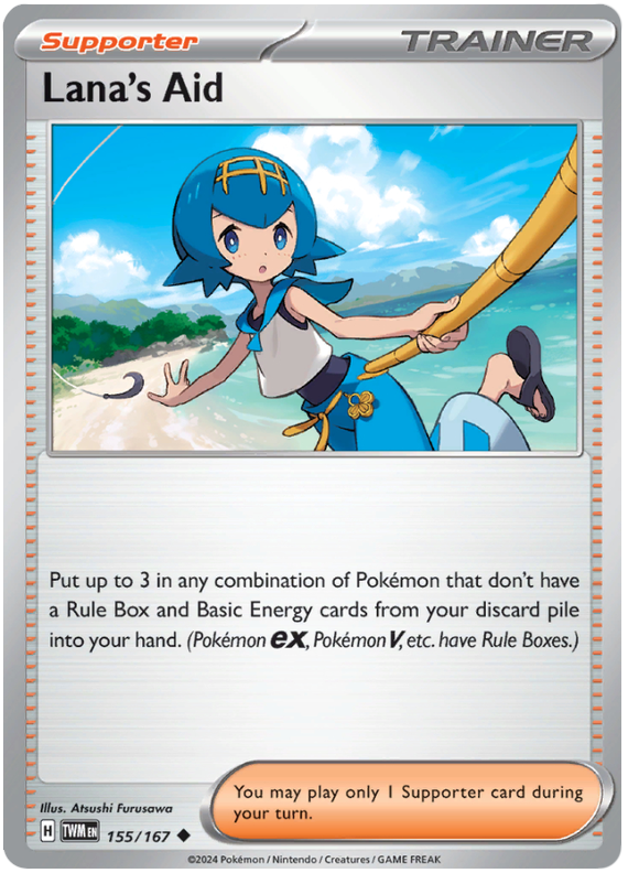 Lana's Aid #155/167 Uncommon | Scarlet & Violet – Twilight Masquerade