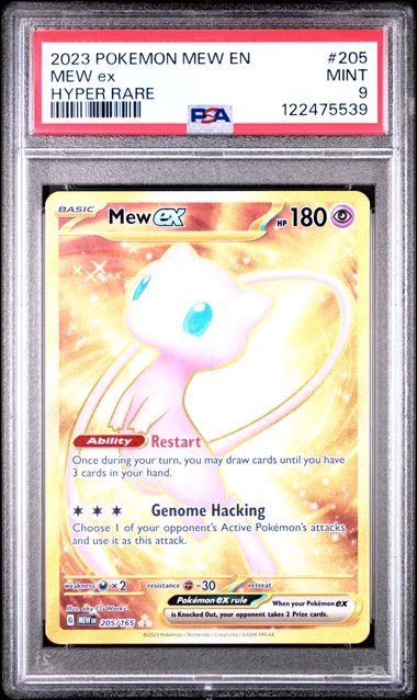 PSA 9 Mew ex Hyper Rare