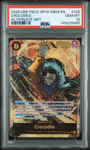 One Piece TCG: 2026 ONE PIECE OP14-EB04-THE AZURE SEA'S SEVEN #120 CROCODILE ALTERNATE ART