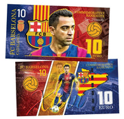Xavi FC Barcelona 10 euro UNCB banknote by UNCB on MYNTED