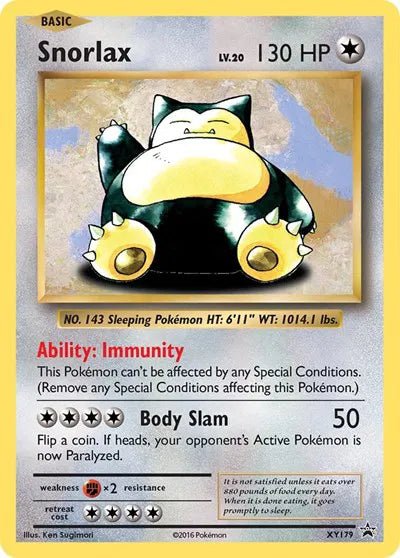 XY Promos Snorlax XY179 - LP by PlayVault on MYNTED
