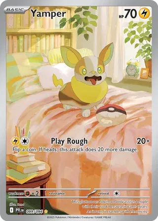 Yamper - Phantasmal Flames - Illustration Rare - 099/094 by Kus Collects on MYNTED