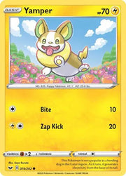Yamper (Reverse Holofoil) (074) Sword & Shield Base Set Common 074/202 by PokeSource on MYNTED