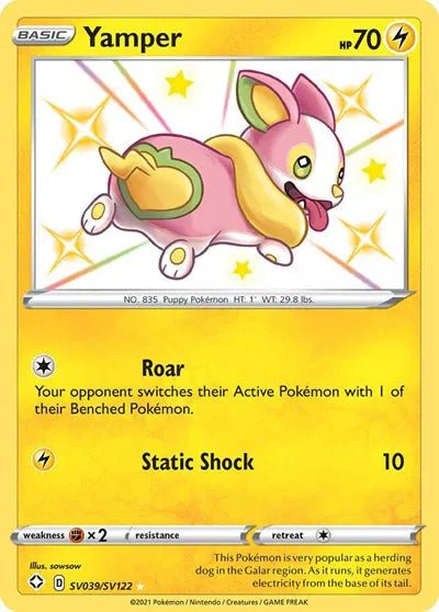 Yamper SV039/SV122 (Shining Fates: Shiny Vault) by PokeCollectZ on MYNTED