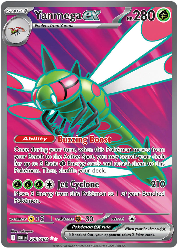 Yanmega ex 206/182 Ultra Rare | Scarlet & Violet – Destined Rivals by Worth the XP on MYNTED