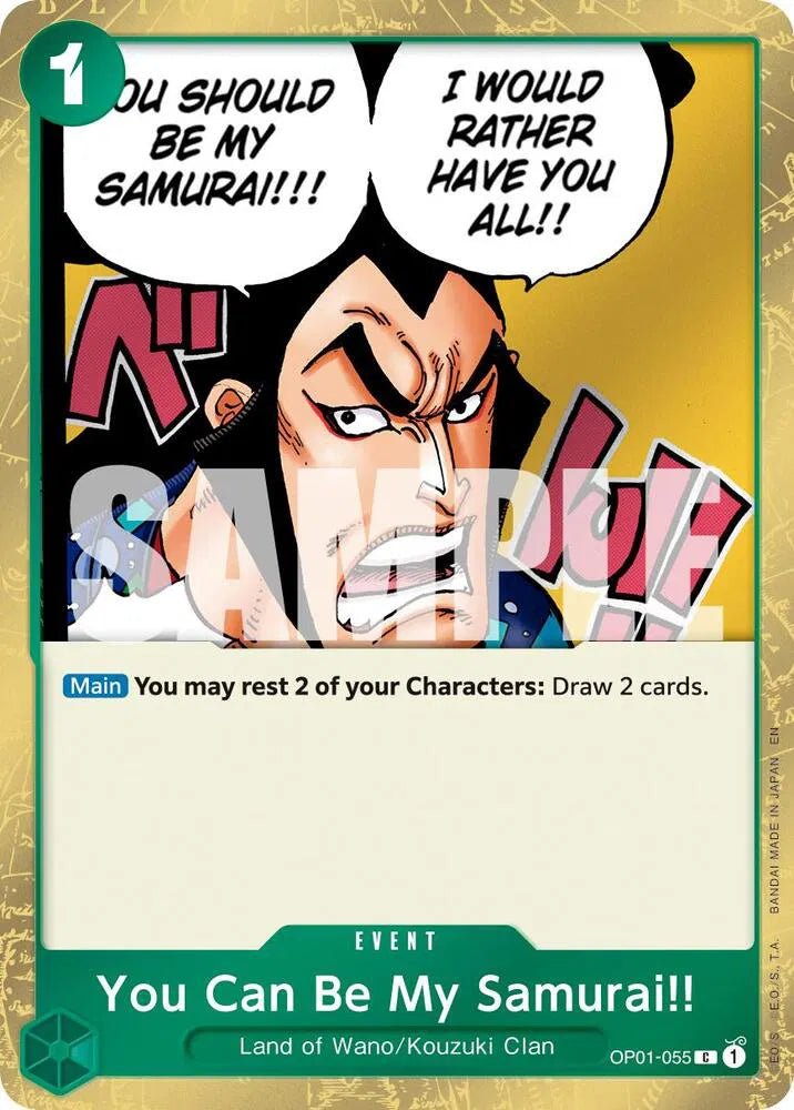 You Can Be My Samurai!! (Pirate Foil) Premium Booster -The Best- Vol. 2 C OP01-055 by Fabio’s Black Box on MYNTED