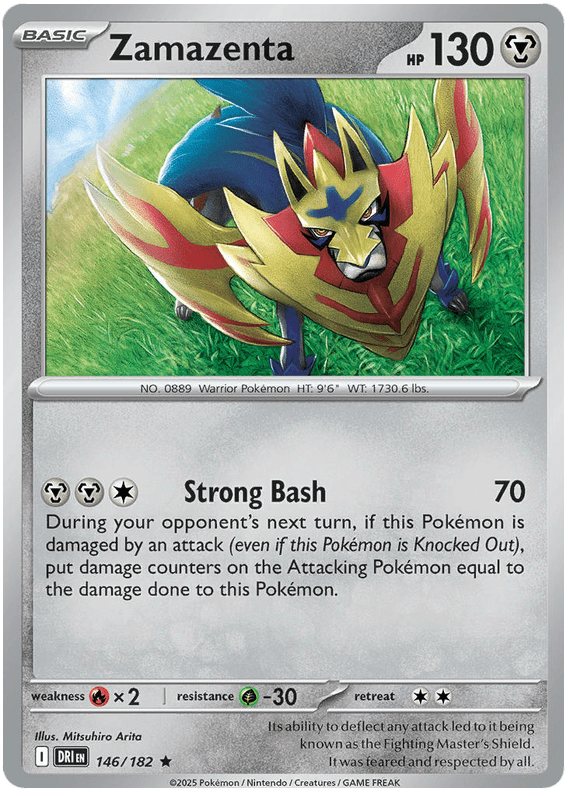 Zamazenta 146/182 Holo Rare | Scarlet & Violet – Destined Rivals by Worth the XP on MYNTED