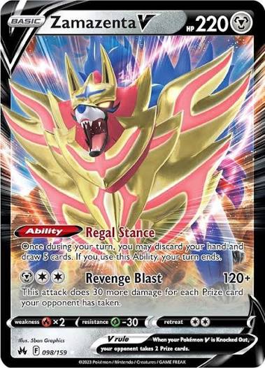 Zamazenta V Crown Zenith 098/159 by ISB Collector on MYNTED
