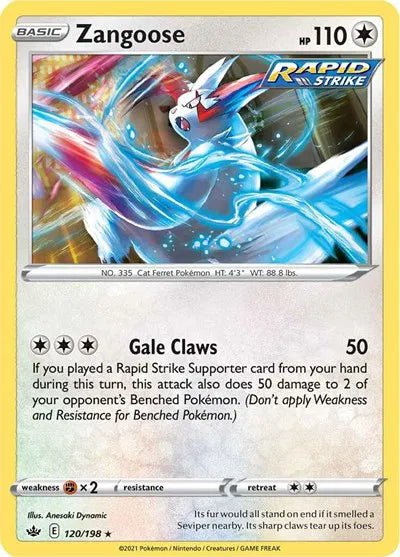 Zangoose - 120/198 - Reverse Holofoil by The Archive Stop on MYNTED