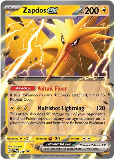 Zapdos ex 049 (Scarlet & Violet Promo) by Krat's Stash on MYNTED