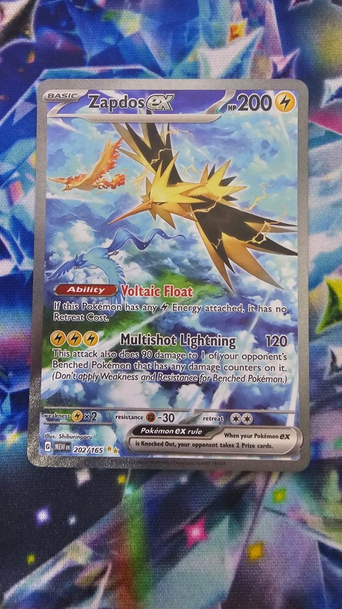 Zapdos Ex 202/165 - Scarlet & Violet 151 - Special Illustration Rare by Light Collectibles on MYNTED