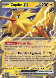 Zapdos ex SV: 151 Double Rare • 145/165 Holofoil by Shark Pop Culture on MYNTED