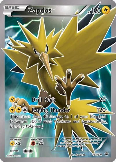 Zapdos Generations Holo Rare 29 by tradin9ape on MYNTED