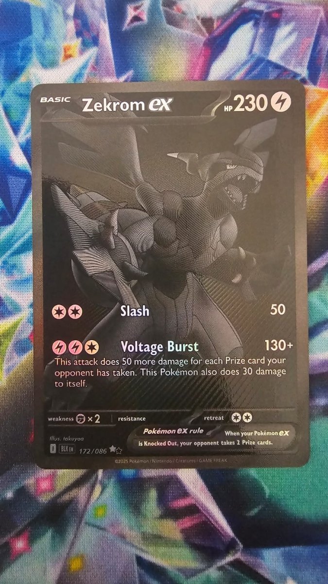 Zekrom EX 172/086 - Black Bolt - Black White Rare by Light Collectibles on MYNTED