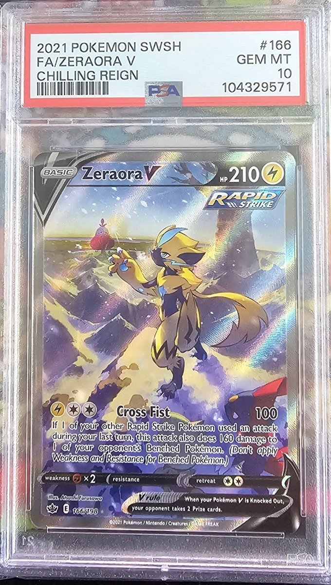 Zeraora V 166 PSA 10 by PlayVault on MYNTED
