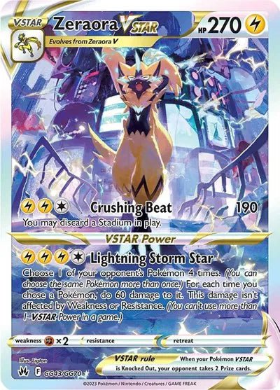 Zeraora VSTAR - Crown Zenith: Galarian Gallery - UR GG43/GG70 - English by MechaKai Collectibles on MYNTED