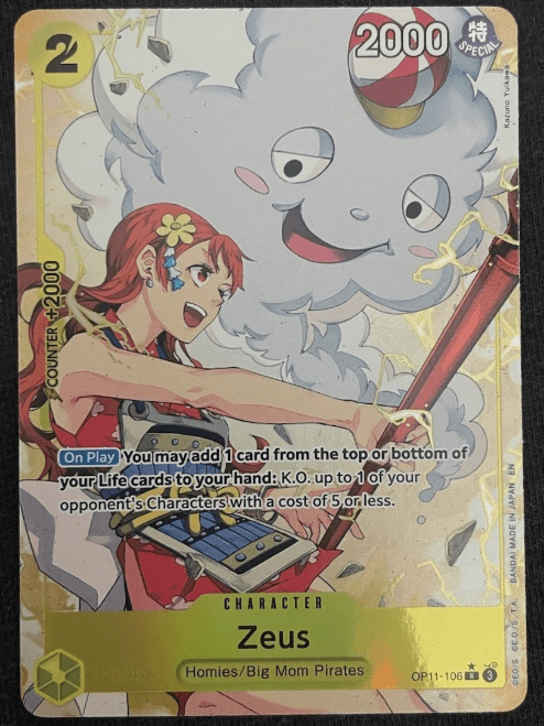 Zeus (Alternate Art) - A Fist of Divine Speed (OP11-106) by Nekohime TCG on MYNTED